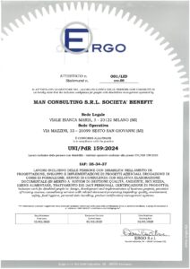 Certificato UNI PDR159